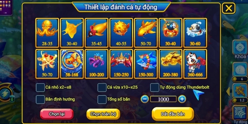 Bí kíp chơi bắn cá đổi thưởng